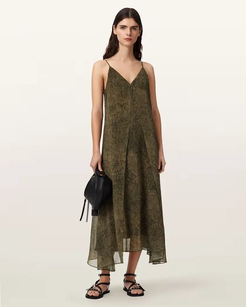 Vanda V-Neck Midi Dress