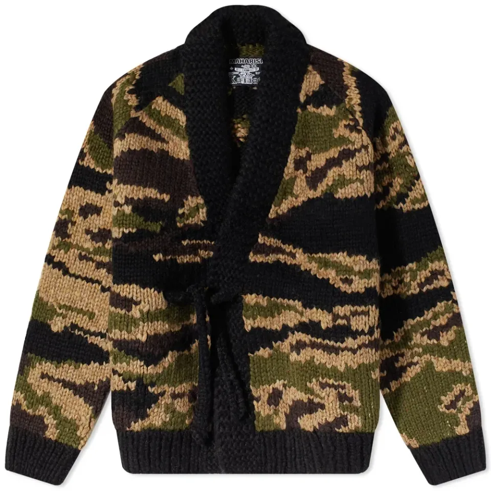 Tigerstripe Cowichan Wool Kimono