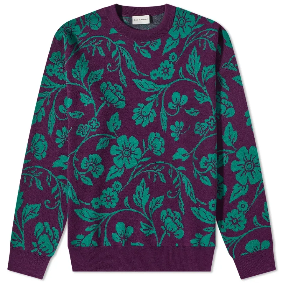 Drôle de Monsieur Floral Crew Knit