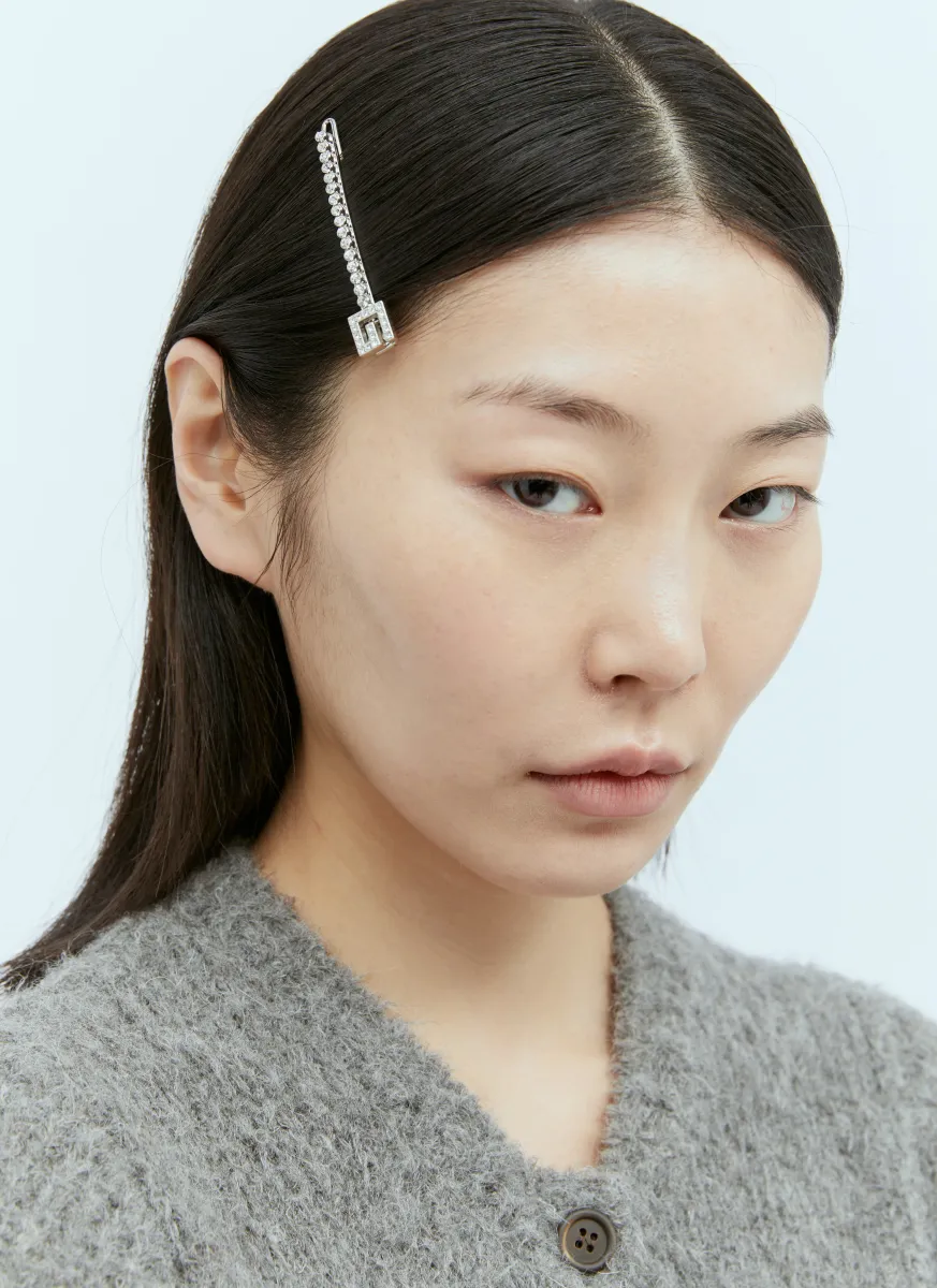 Crystal Square G Hair Clip