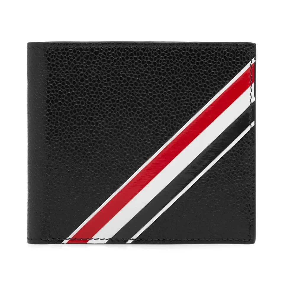 Diagonal Stripe Billfold Wallet
