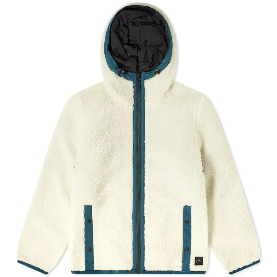 Reversible Sherpa And Nylon Fleece Jacket