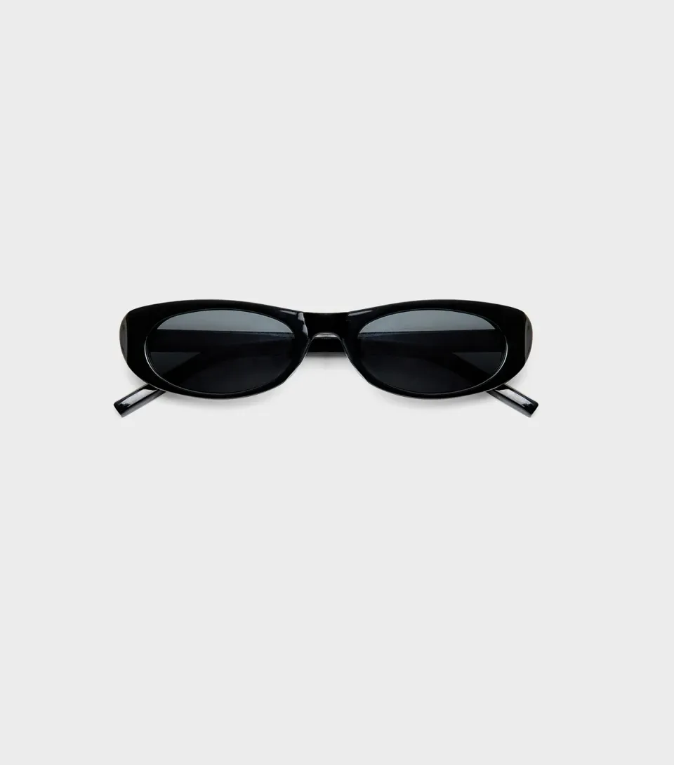 Black Narrow Cat Eye Sunglasses