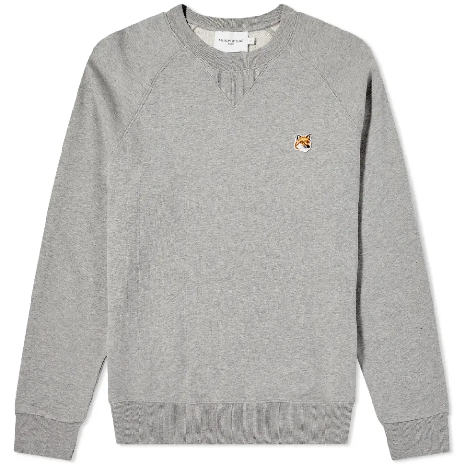 Maison Kitsuné Fox Head Patch Crew Sweat