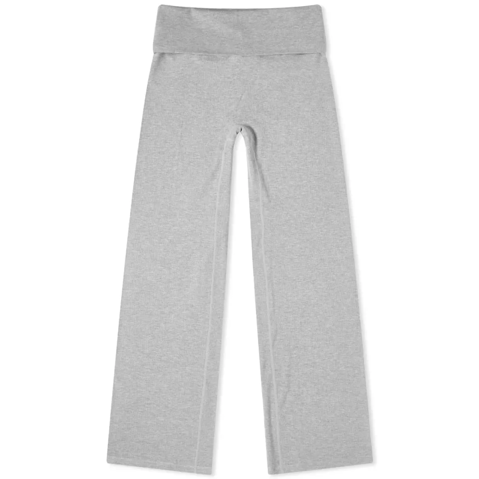 Rib Fold Over Pants