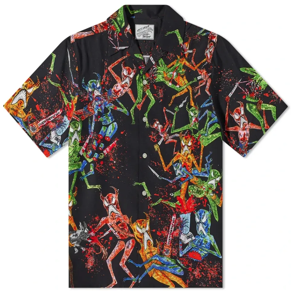 x Neck Face Type-2 Anniversary Hawaiian Shirt