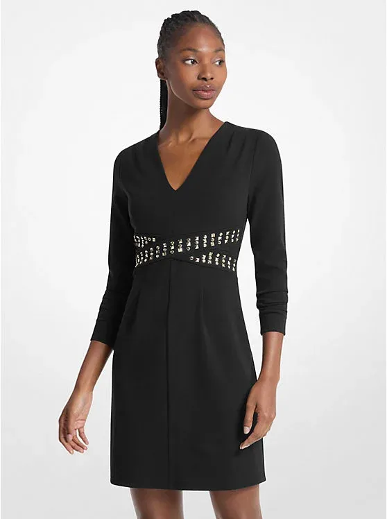 Studded Scuba Dress