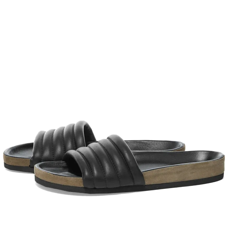 Helleah Leather Slide Sandal