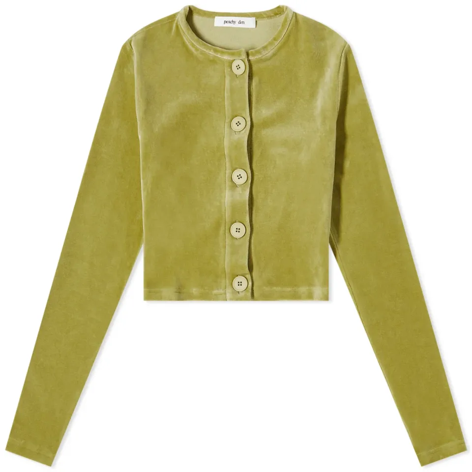 Celeste Velour Cardigan