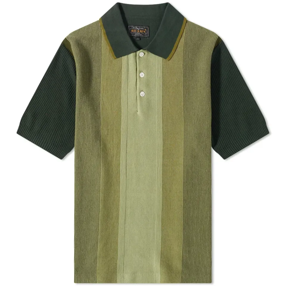 Stripe Knit Polo