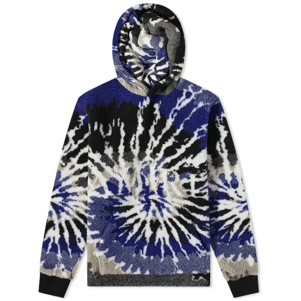 Tie Dye Polar Fleece Hoodie