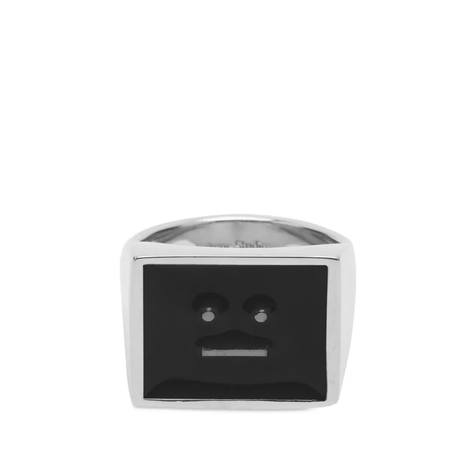 Askot Enamel Face Ring