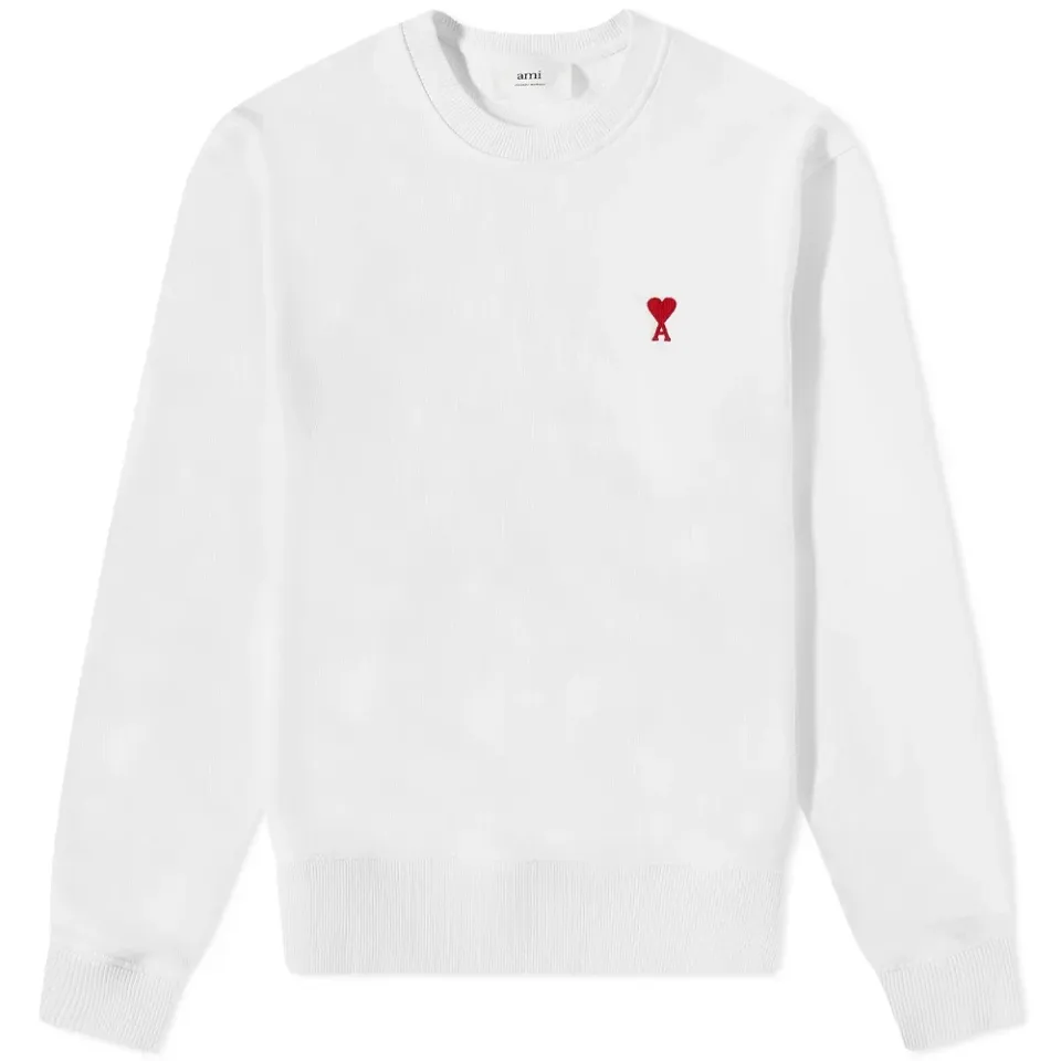 AMI Small A Heart Crew Sweat