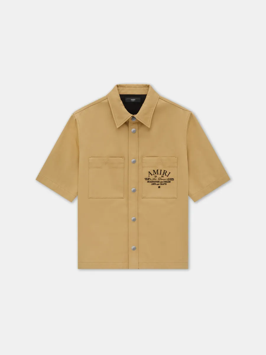ARTS DISTRICT CAMP SHIRT - SEPIA TINT