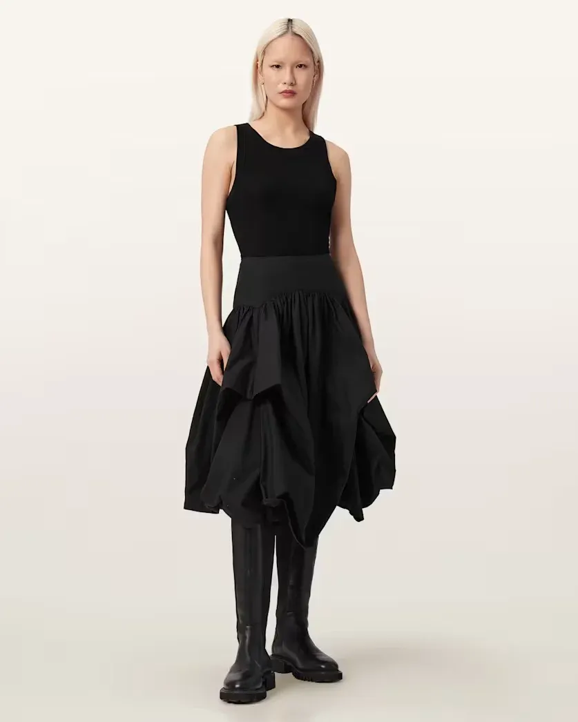 Juniper Voluminous Midi Skirt