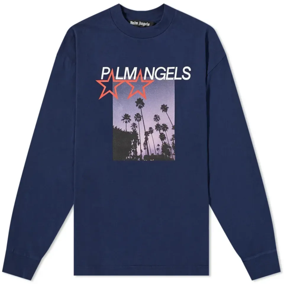 Long Sleeve Stars And Palms T-Shirt
