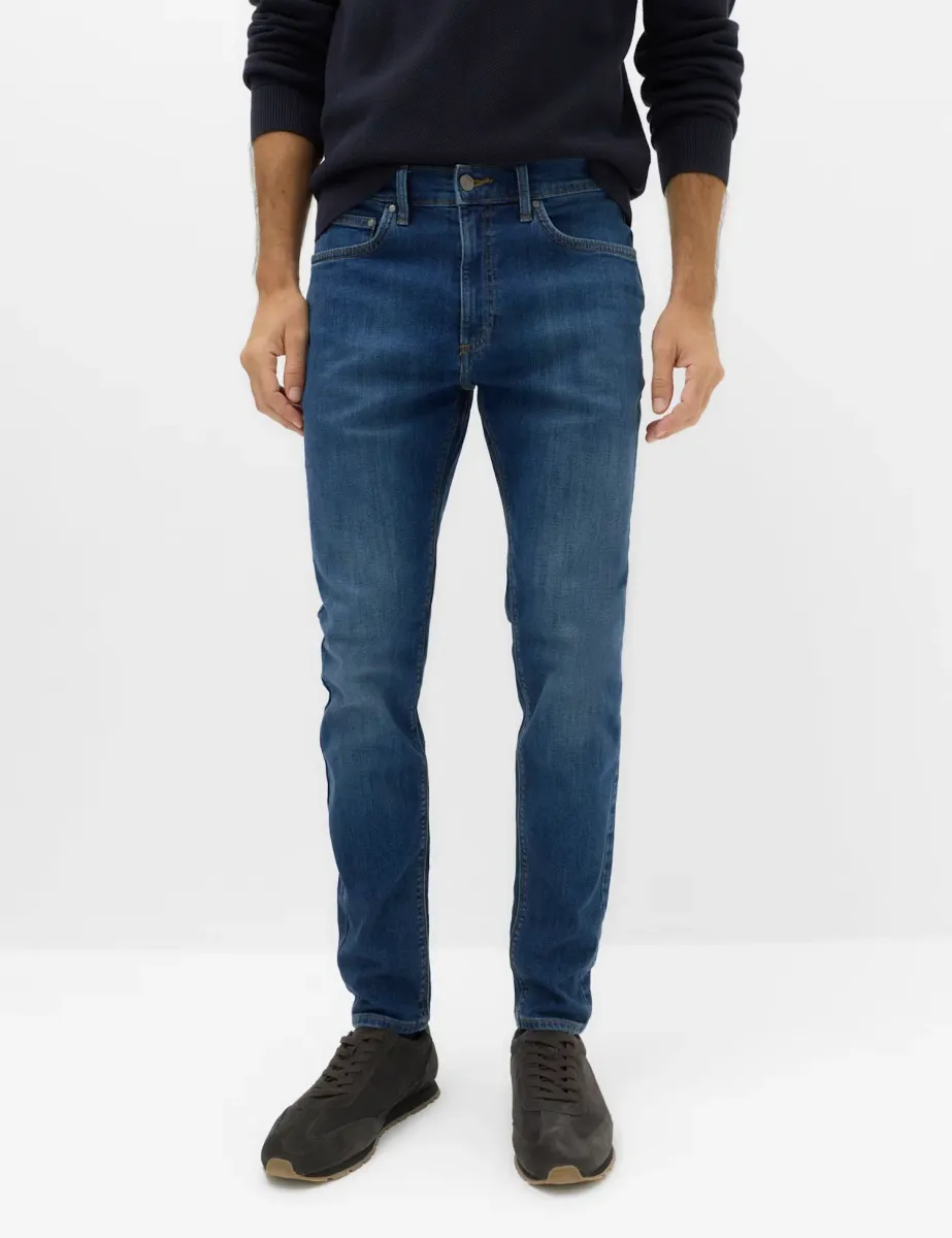 Skinny Fit Stretch Jeans Blue Denim