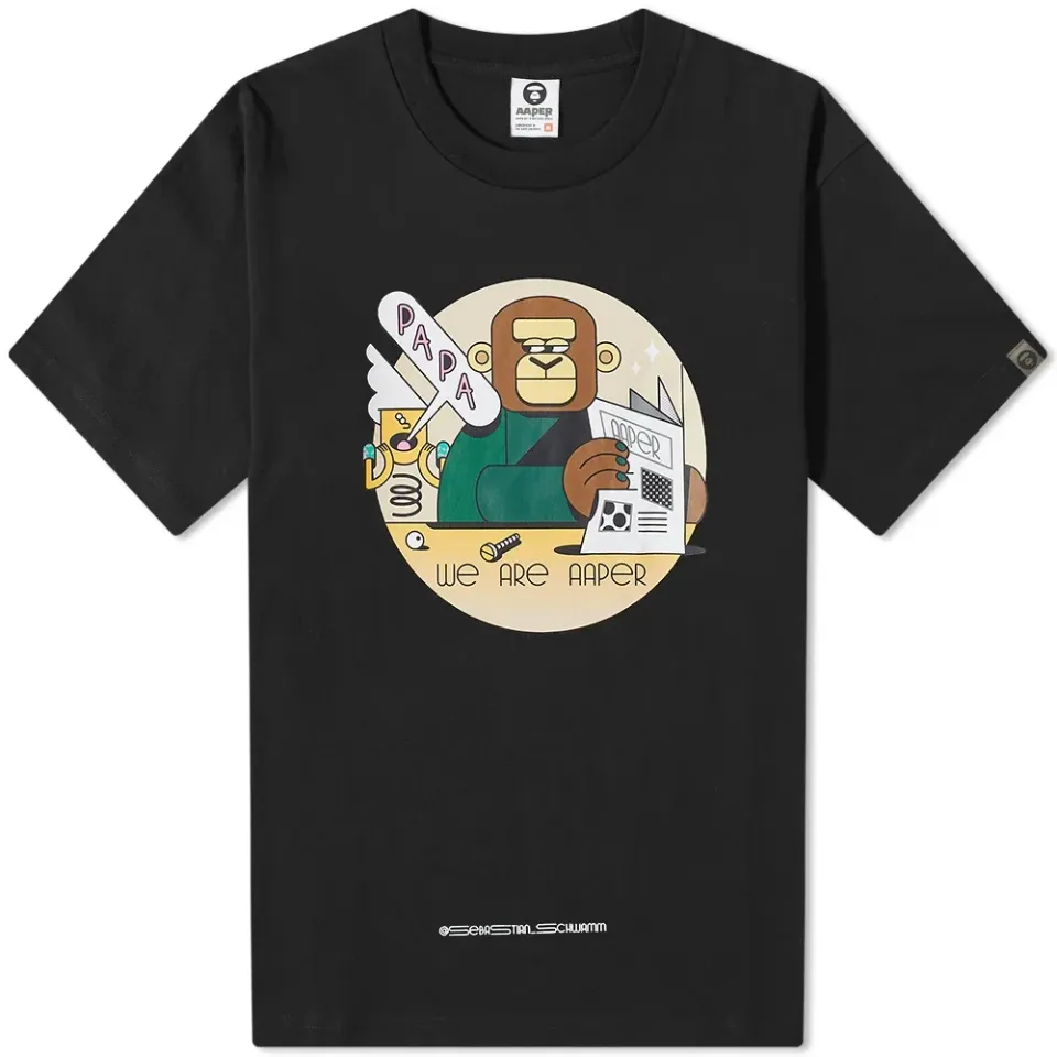 AAPE x Sebastian Schwamm Papa T-Shirt