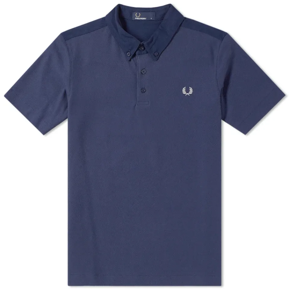 Fred Perry Woven Collar Pique Polo