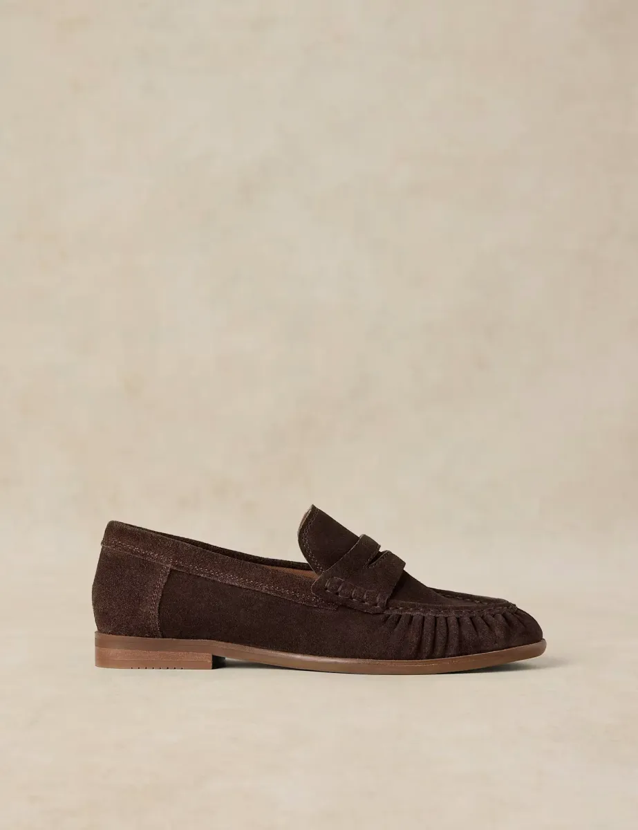 Leather Slip On Loafers