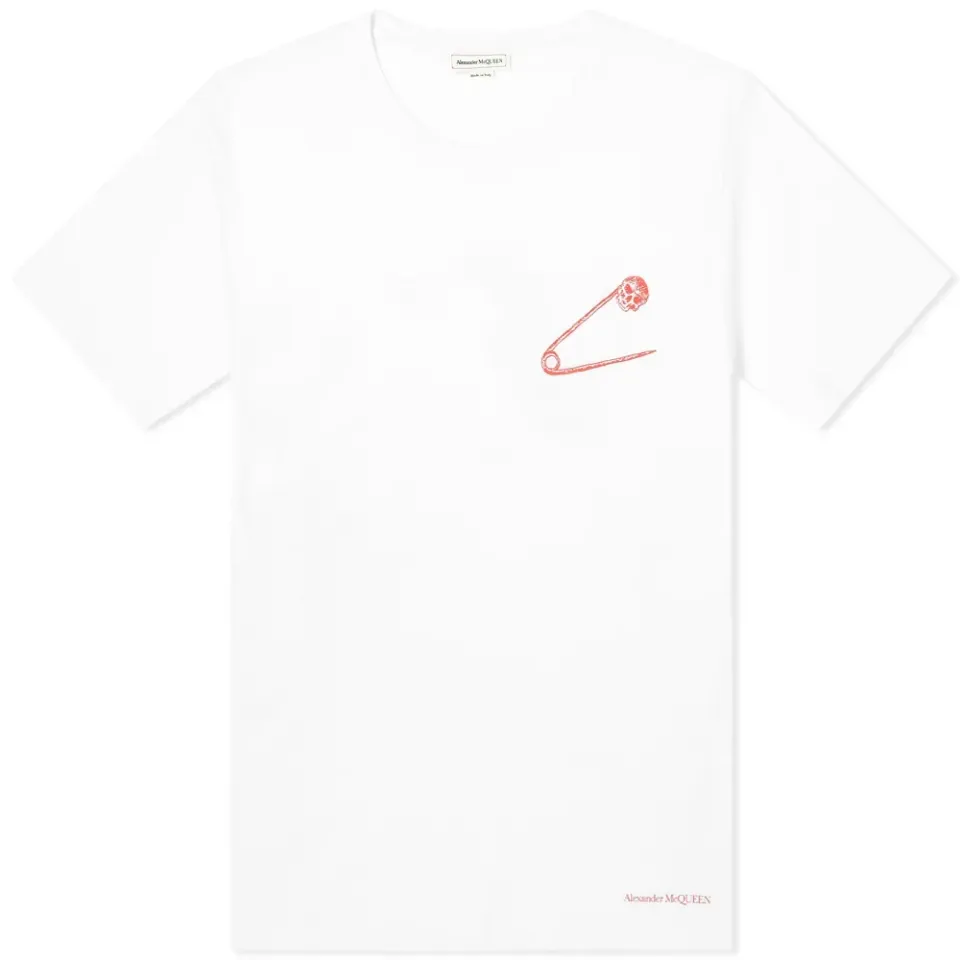 Safety Pin Print T-Shirt