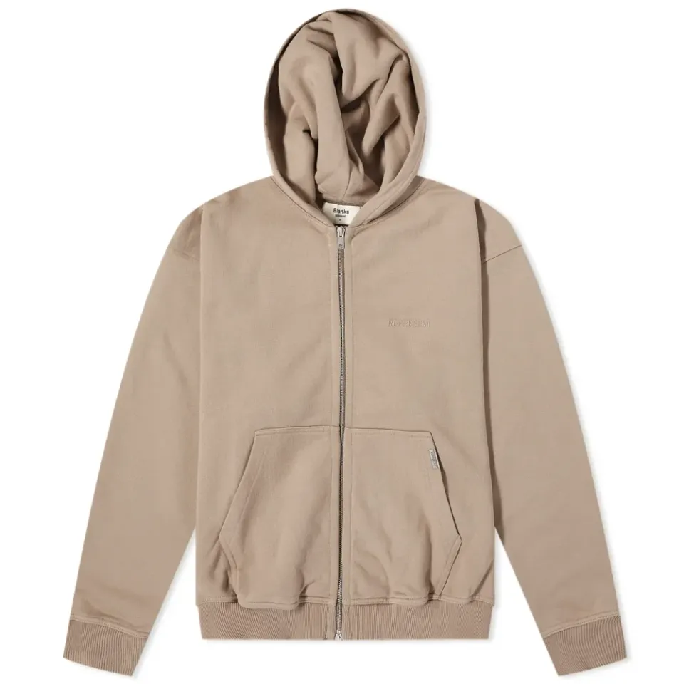 Blank Zip Though Hoodie