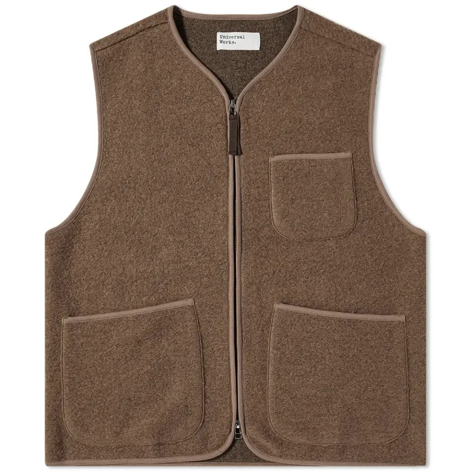 Wool Fleece Zip Gilet