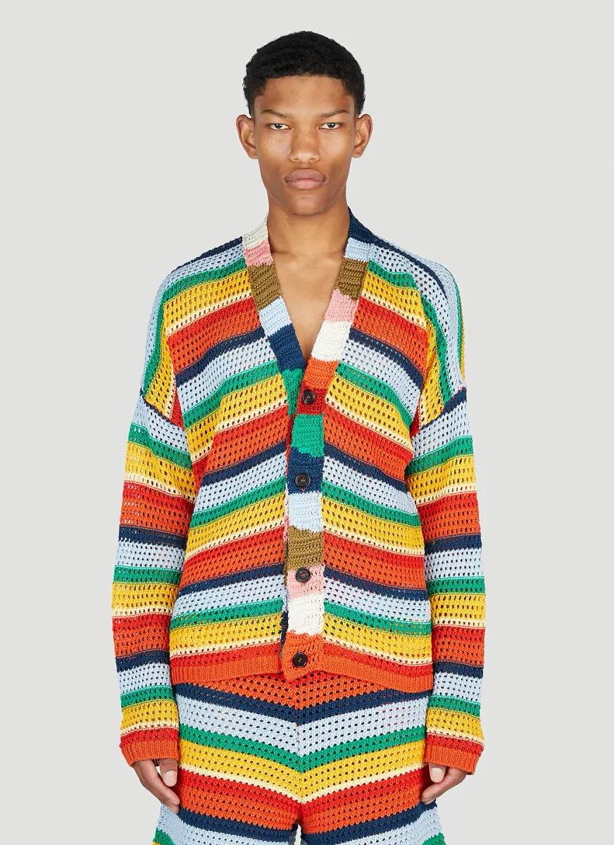 Stripe Knit Cardigan