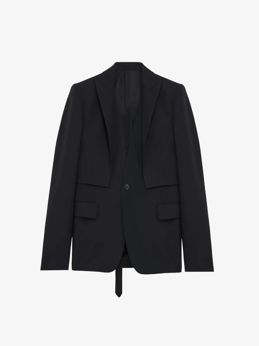 Trompe-l'œil Single-breasted Jacket