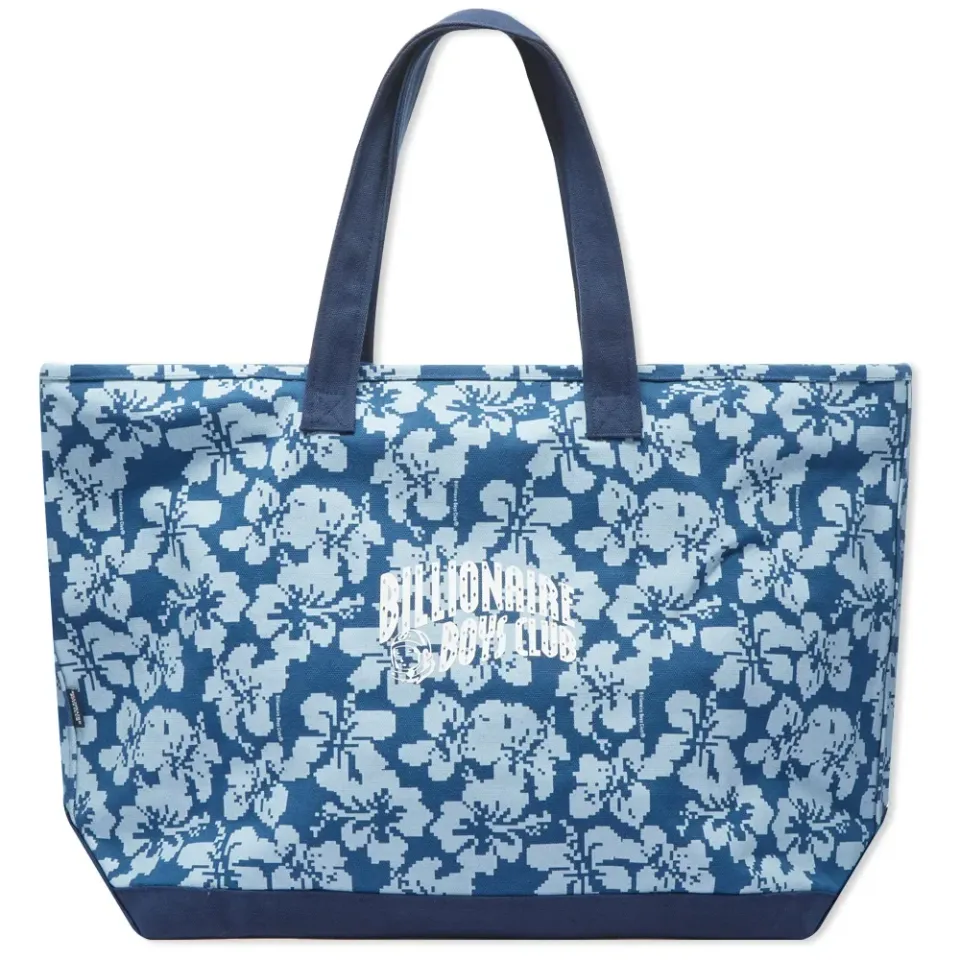 Hibiscus Print Tote Bag