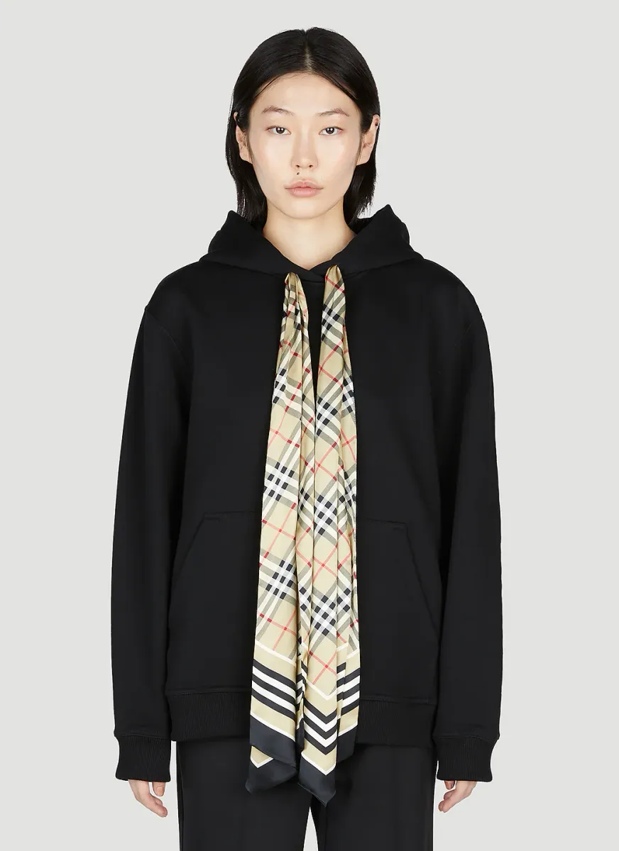 Scarf Hooded Sweatshirt