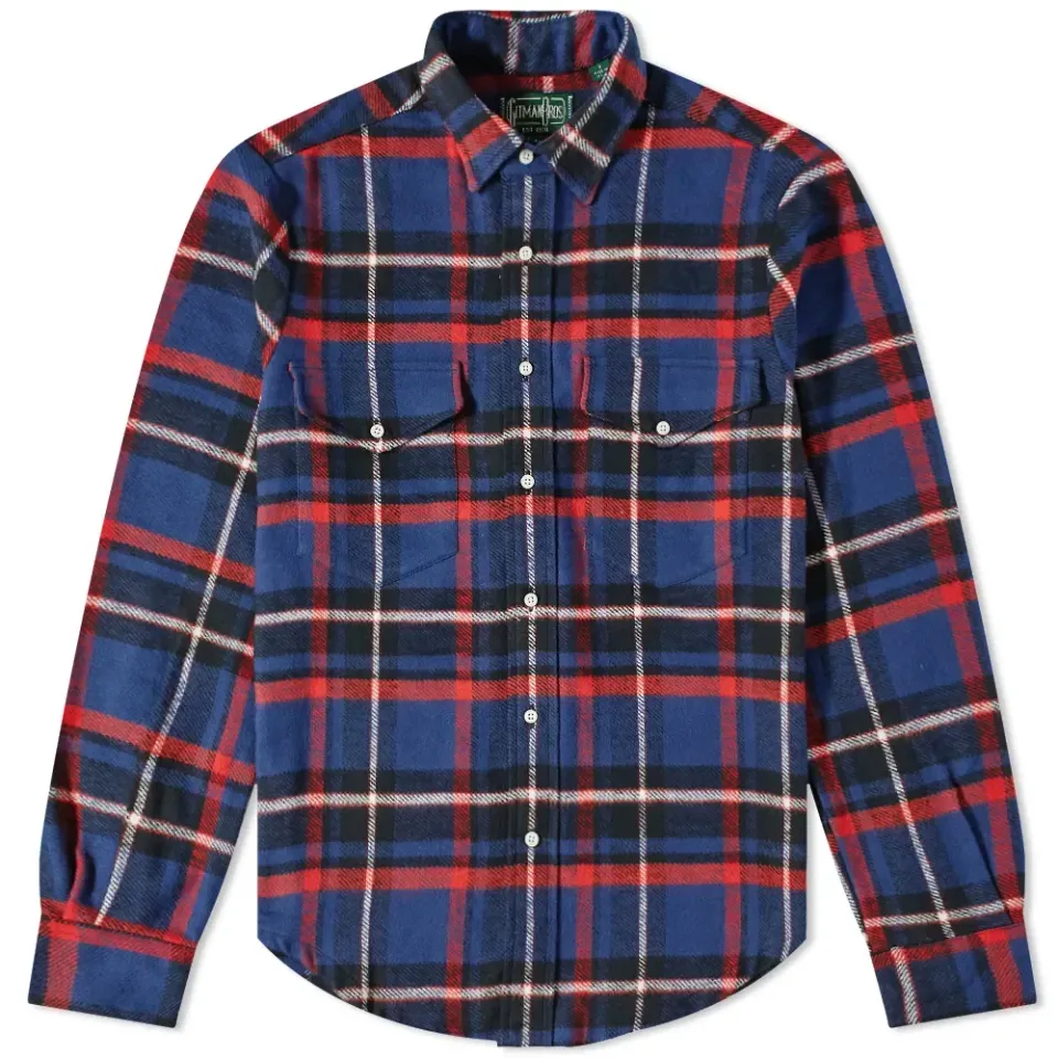 2 Pocket Rough Check Flannel Overshirt - End. Exclusive