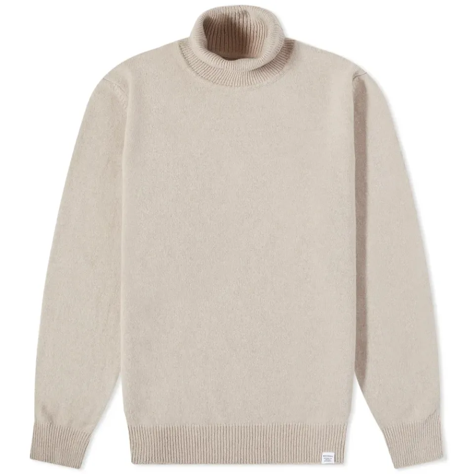 Kirk Lambswool Roll Neck Knit