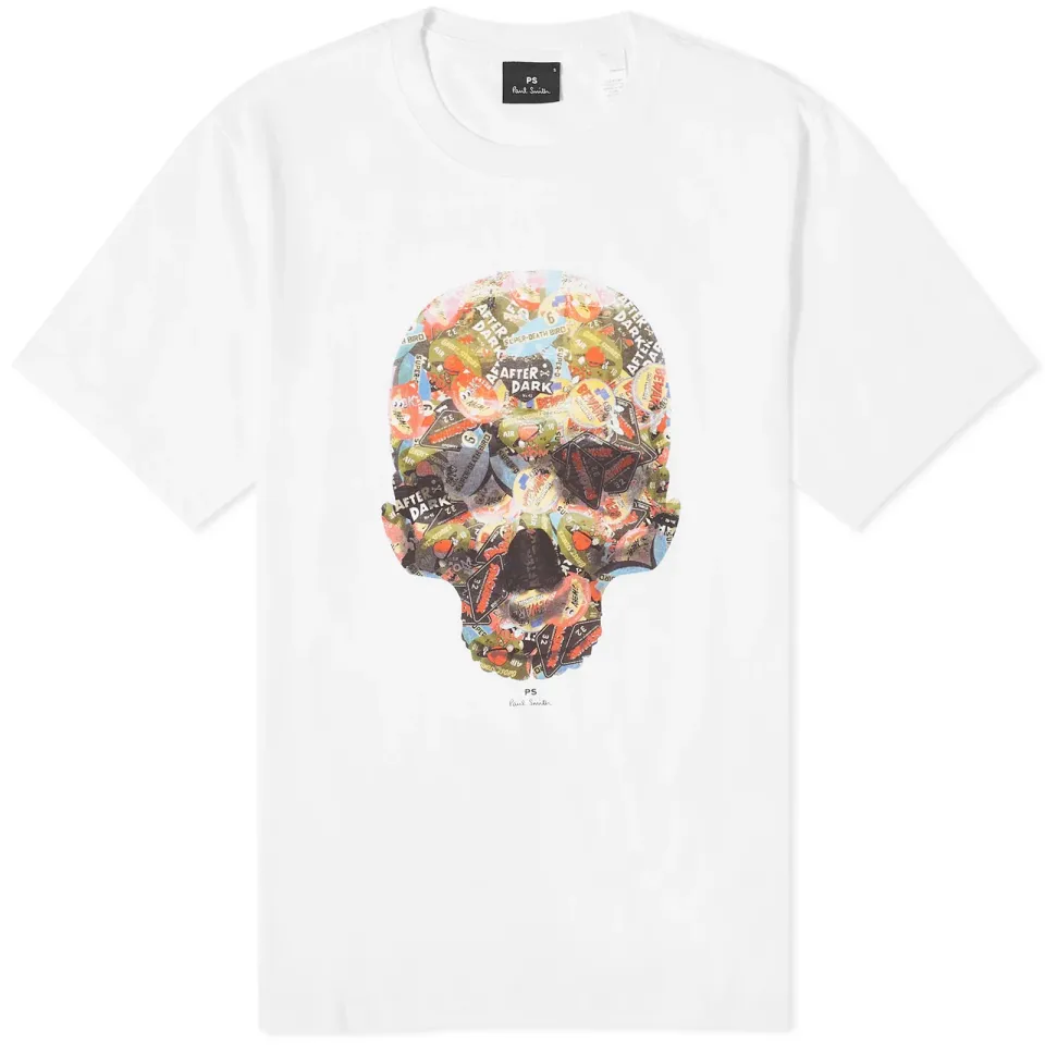 Skull Sticker T-Shirt