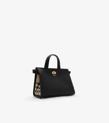 Mini Check Cotswolds Tote in Black - Women, Leather