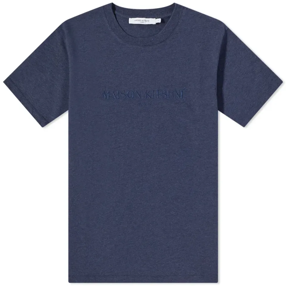 Maison Kitsuné Paris Embroidery Logo T-Shirt