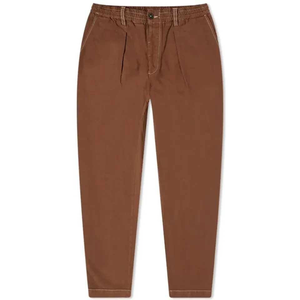 Marl Twill Pleated Track Pant