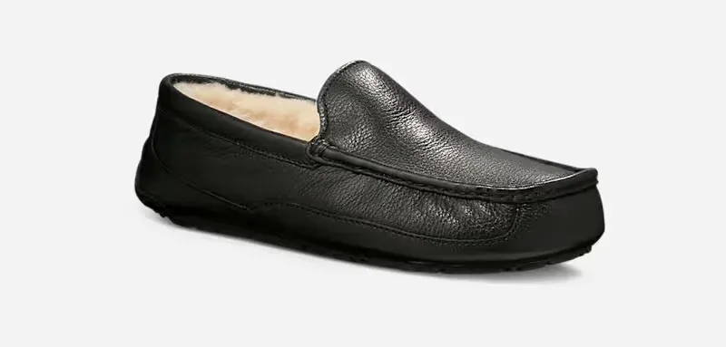 Ascot for Men, Leather/Wool
