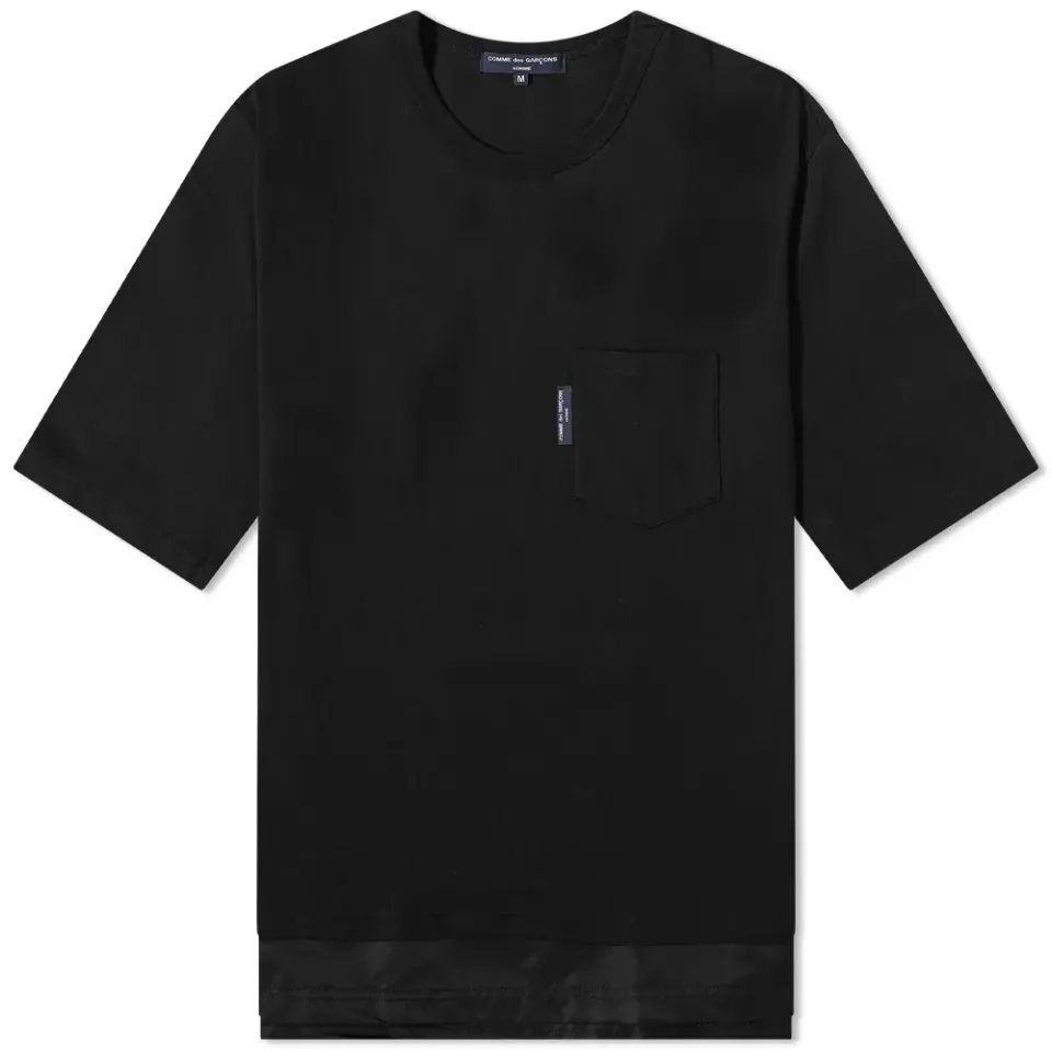 Nylon Hem Pocket T-Shirt