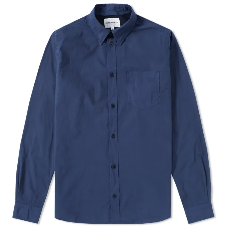 Anton Garment Dyed Poplin Shirt