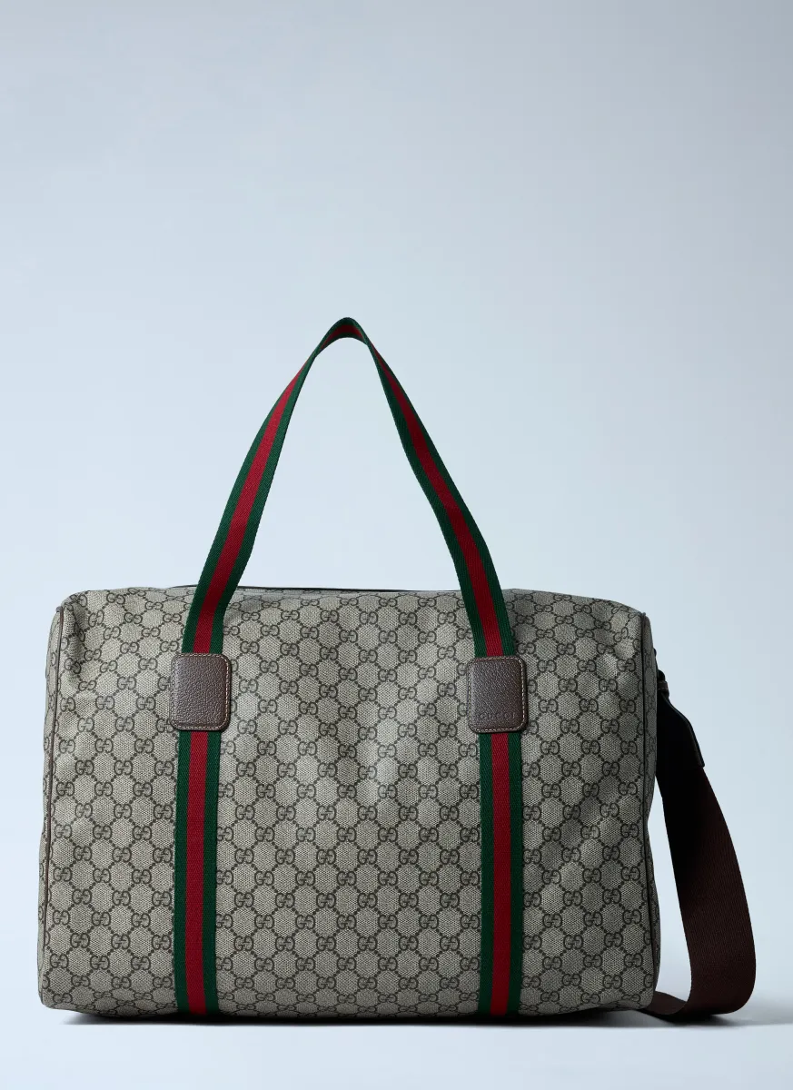 Medium Duffle Bag With Web Stripe