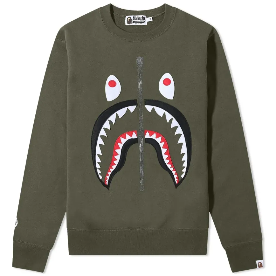 Patched Shark Crew Sweat