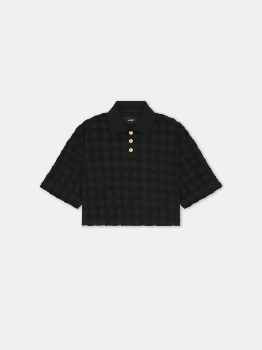 WOMEN - WOMEN'S MA QUAD TOWELING POLO - Black