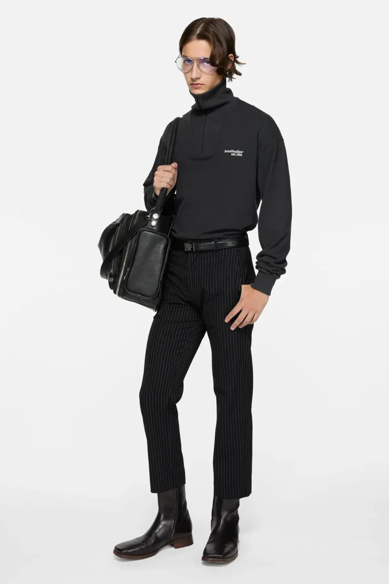 Half-zip logo sweatshirt