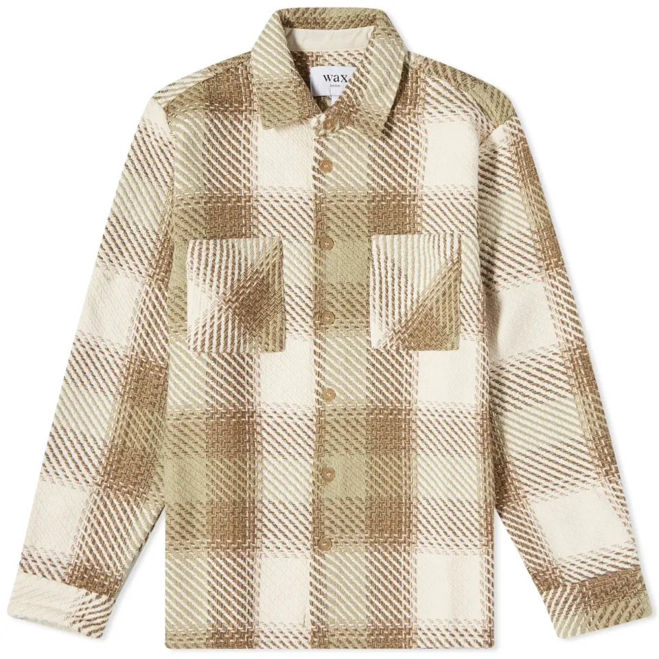 Ombre Check Whiting Overshirt