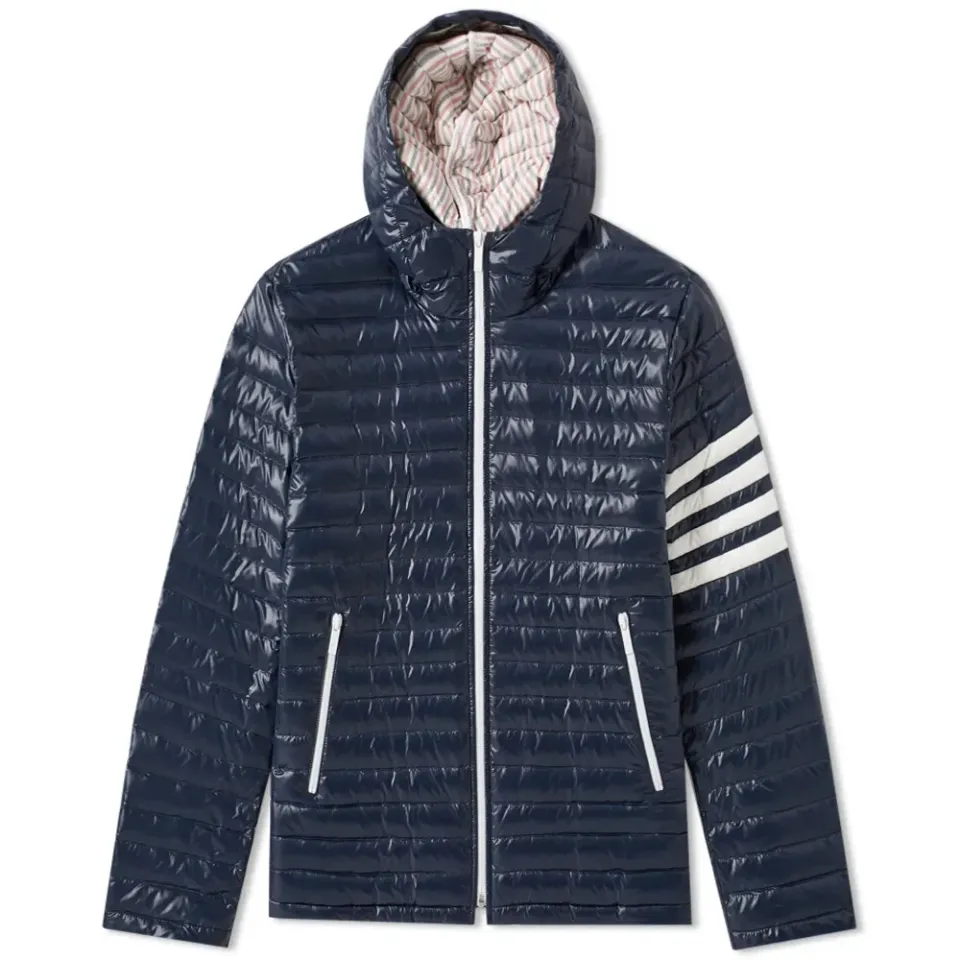 4 Bar Hooded Down Jacket