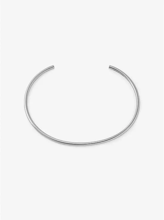 Precious Metal-Plated Brass Collar Necklace
