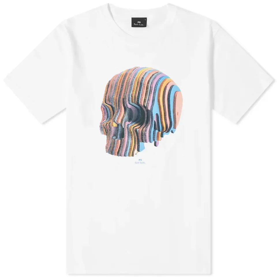 Stripe Skull T-Shirt