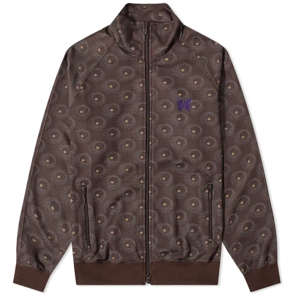 Poly Jacquard Patterned Track Jacket
