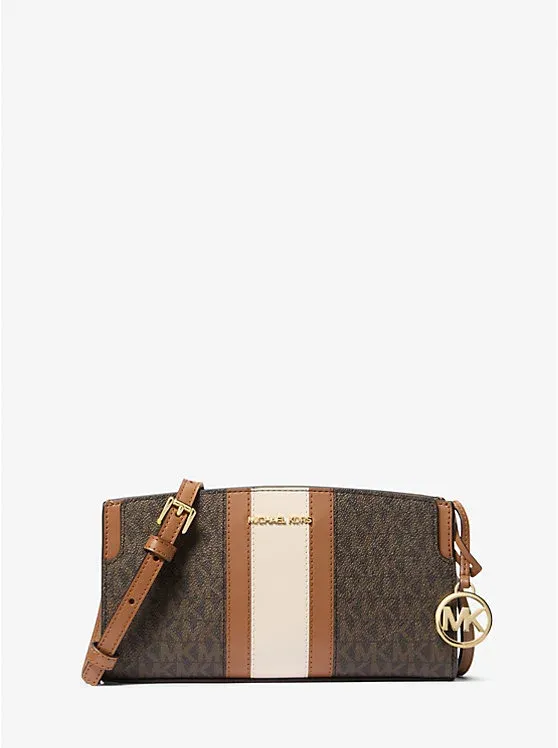 Becca Small Signature Logo Stripe Crossbody Bag